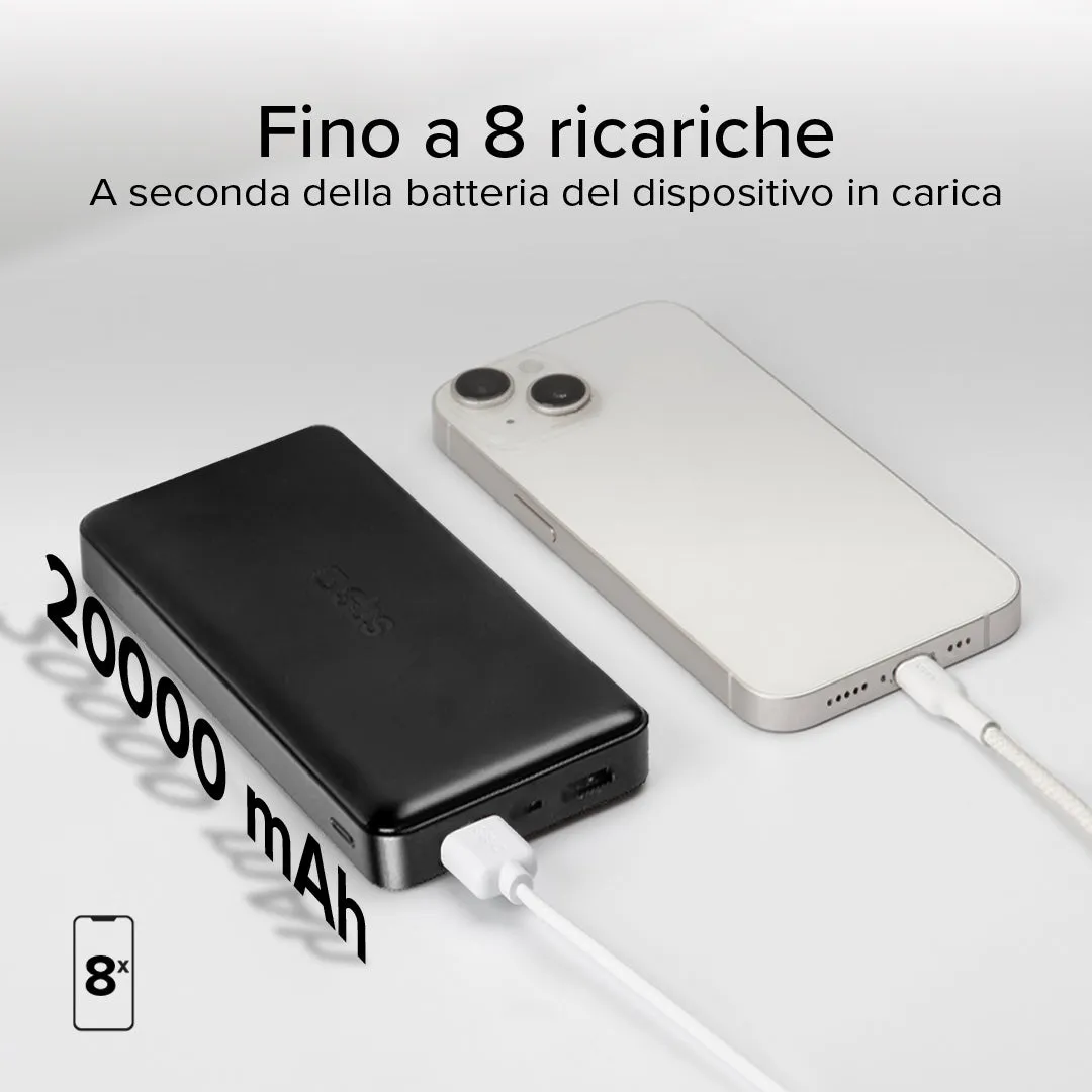 SBS Powerbank 20000 mAh extra slim mit IC-Ladung