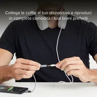 SBS USB-C auf Klinke Adapter 3,5mm 15cm Stoff