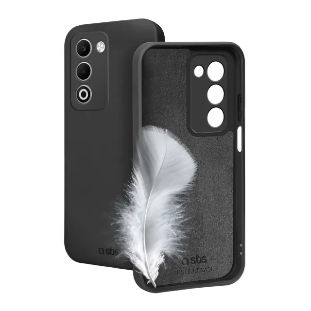 SBS Instinct Cover Oppo A5 Schwarz TPU Microfaser