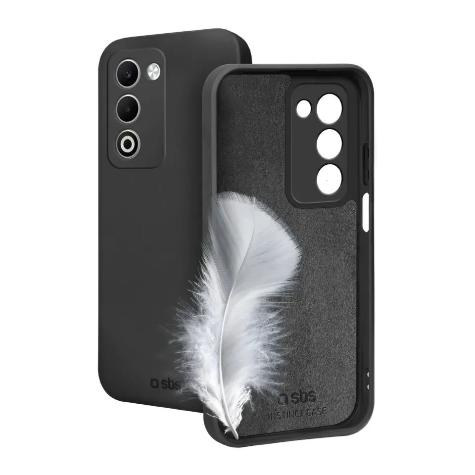 SBS Instinct Cover Oppo A5 Schwarz TPU Microfaser