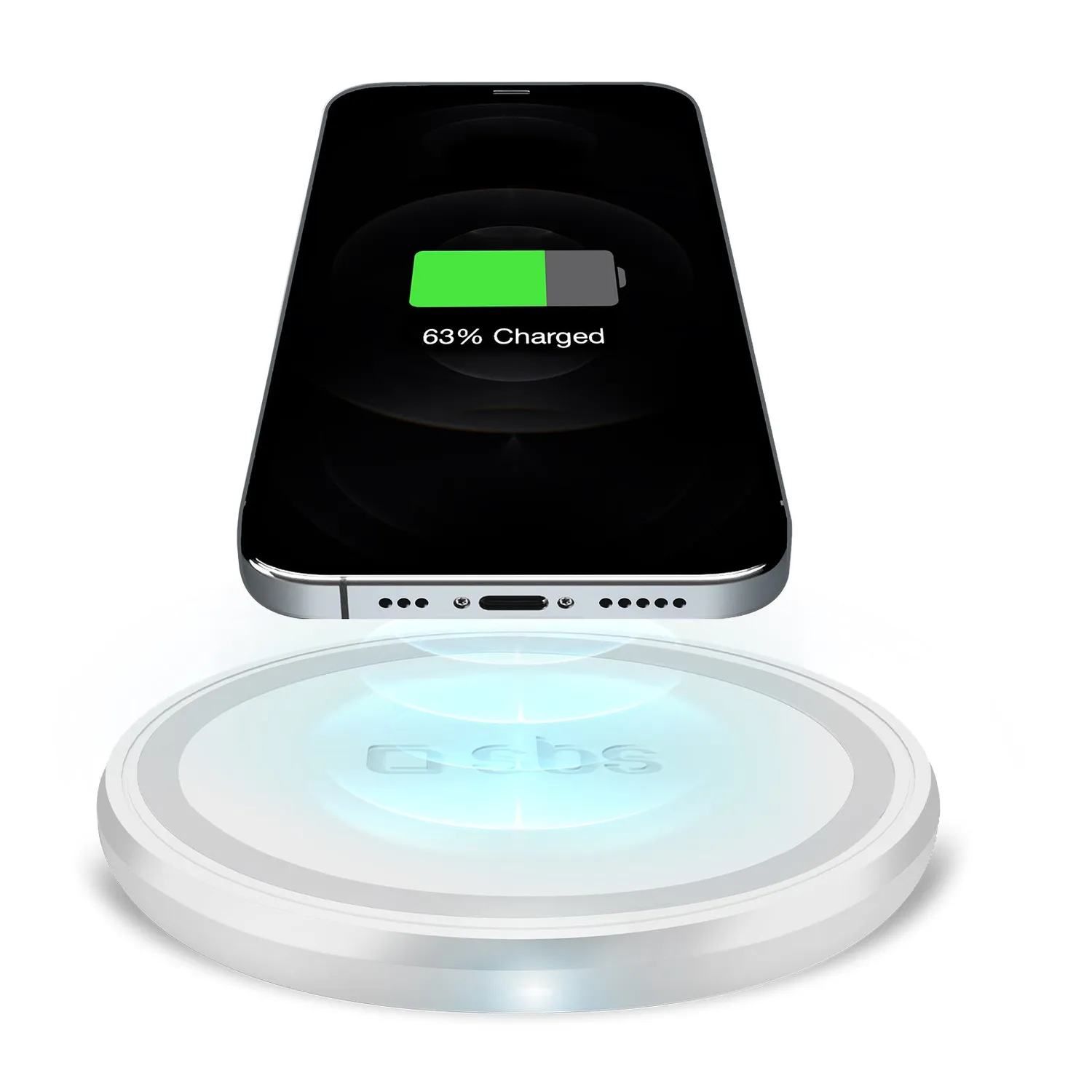 SBS Qi Wireless Charger Ladestation 10 Watt schwarz