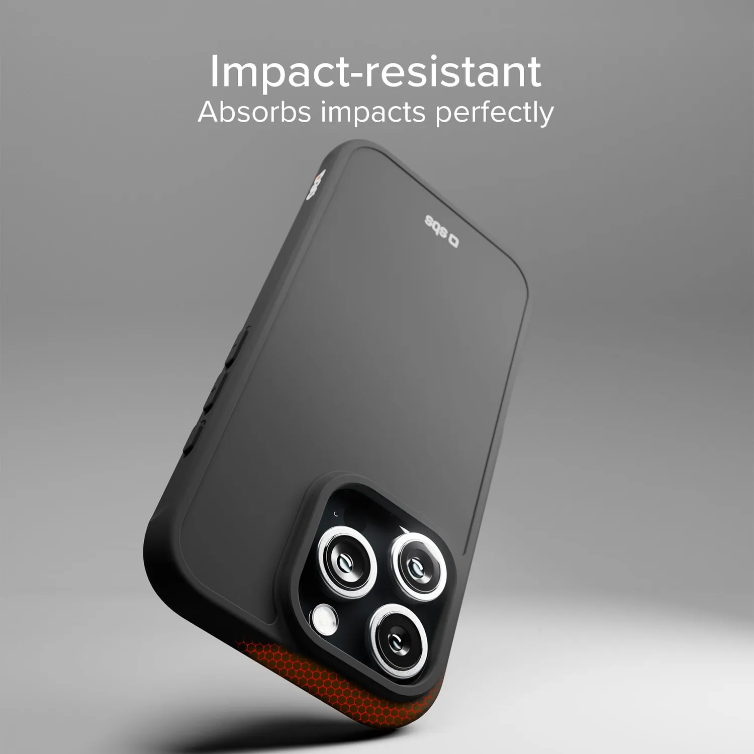 SBS iPhone 16 Pro Max Hülle D3O Schwarz stoßfest