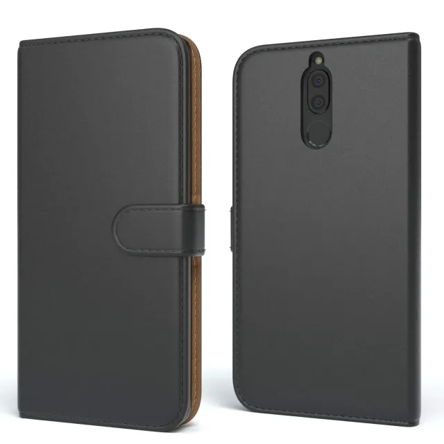 EAZY CASE Huawei Mate 10 Lite Handytasche Book Schwarz Leder