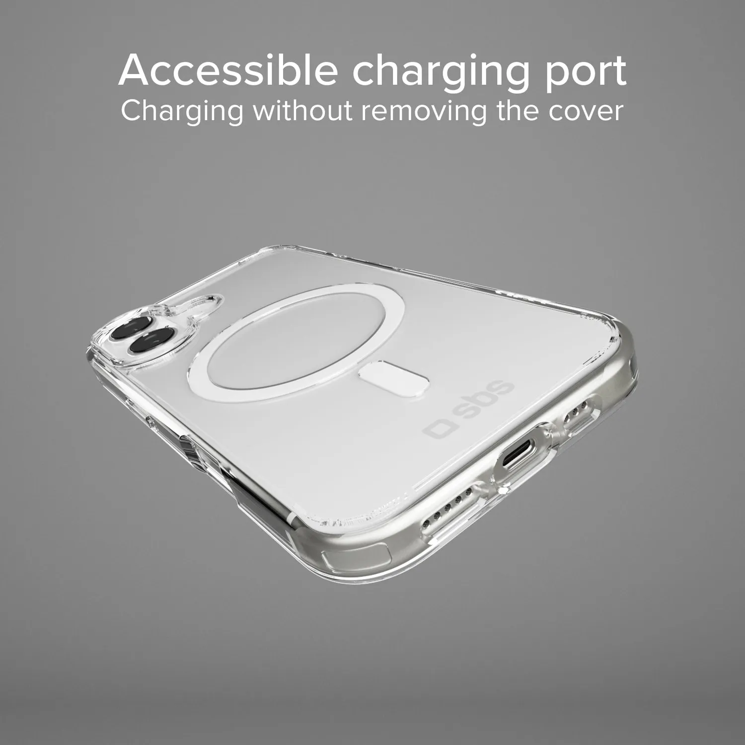 SBS D3O iPhone 17 Handyhülle transparent MagSafe