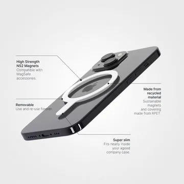agood company MagSafe Ring Handyring Weiß abnehmbar