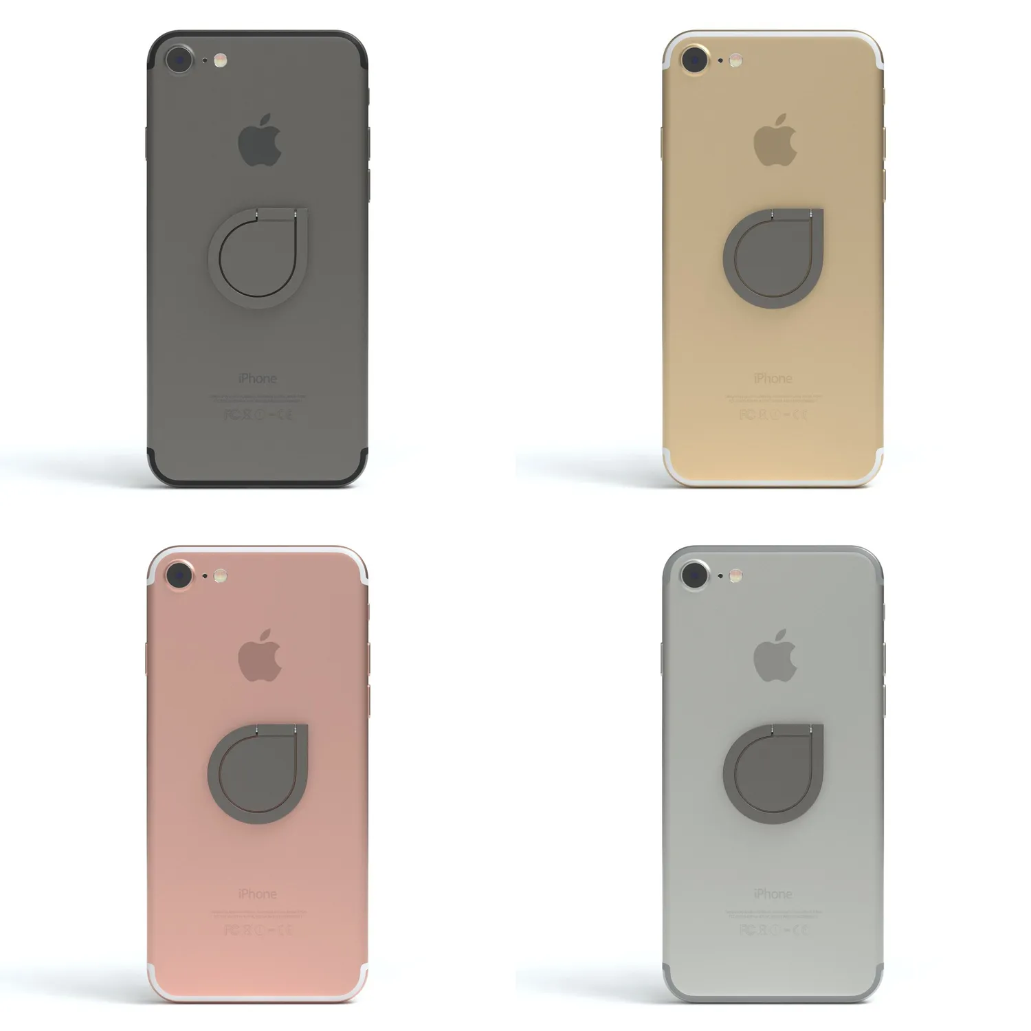 EAZY CASE Drop Fingerring Handyhalterung 360° Anthrazit Ständer