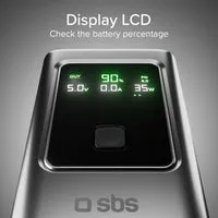 SBS Powerbank 10000 mAh PD 35W LCD schwarz