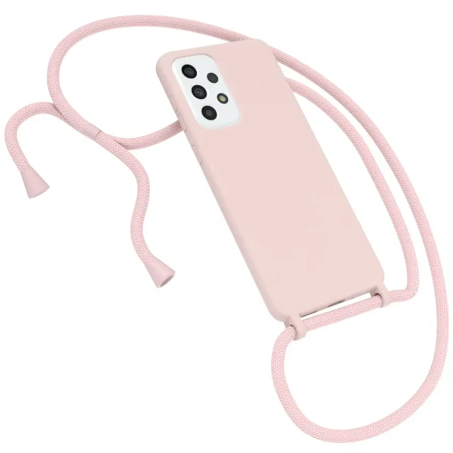 EAZY CASE Galaxy A33 5G Handykette Alt Rosa Silikon