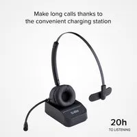 SBS Workline Mono Bluetooth-Headset mit Ladestation