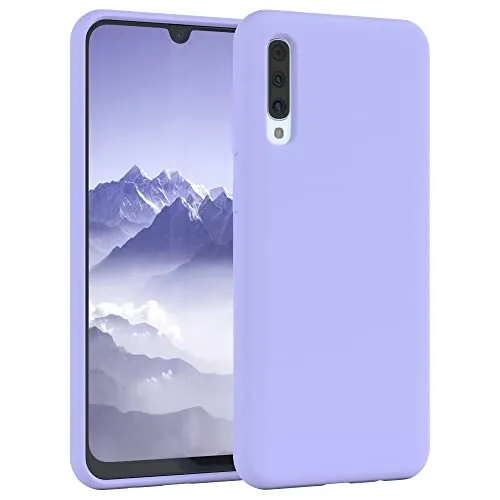 EAZY CASE Galaxy A50 Silikonhülle Lavendel Lila Premium