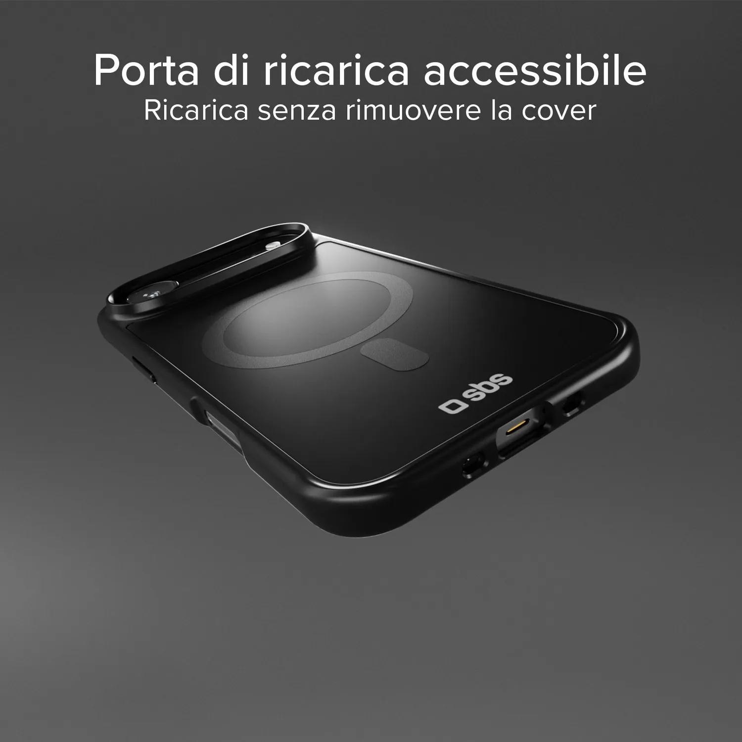SBS D3O iPhone Air Hülle schwarz MagSafe stoßfest