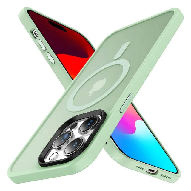 arktis iPhone 14 Pro Max Case Matt Pastellgrün MagSafe
