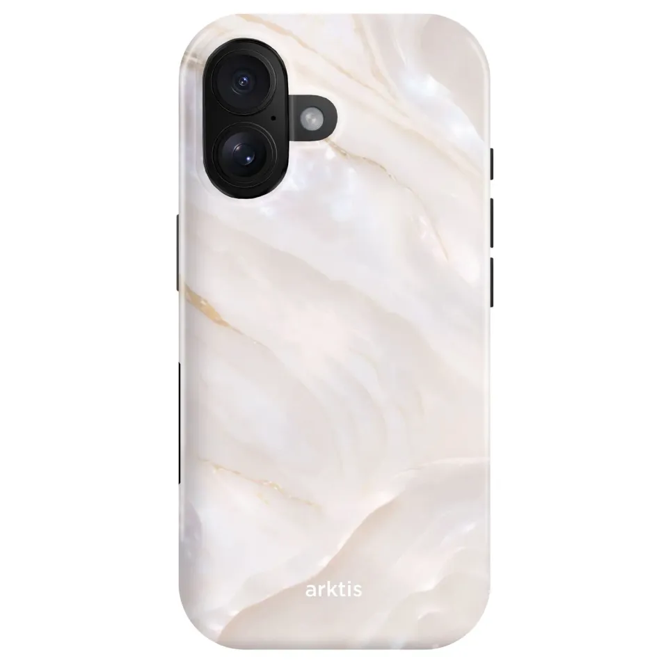 arktis iPhone 16 Plus Hülle Smooth Marble Print