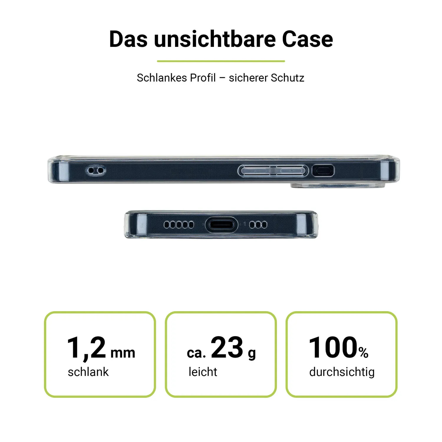 Artwizz NoCase iPhone 16 Pro Hülle transparent ultradünn