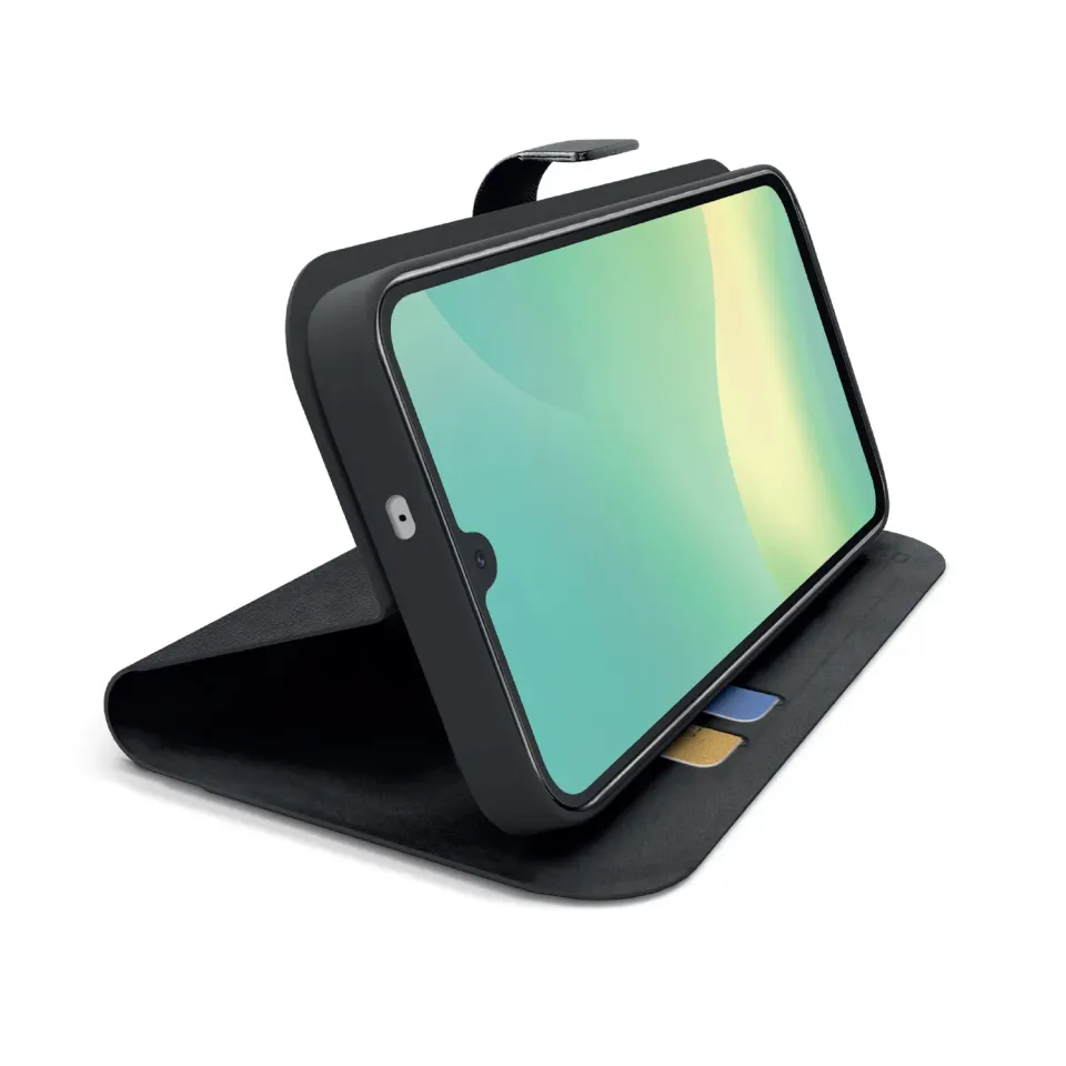 SBS Wallet Smooth Klapphülle Samsung A26 Schwarz Stand