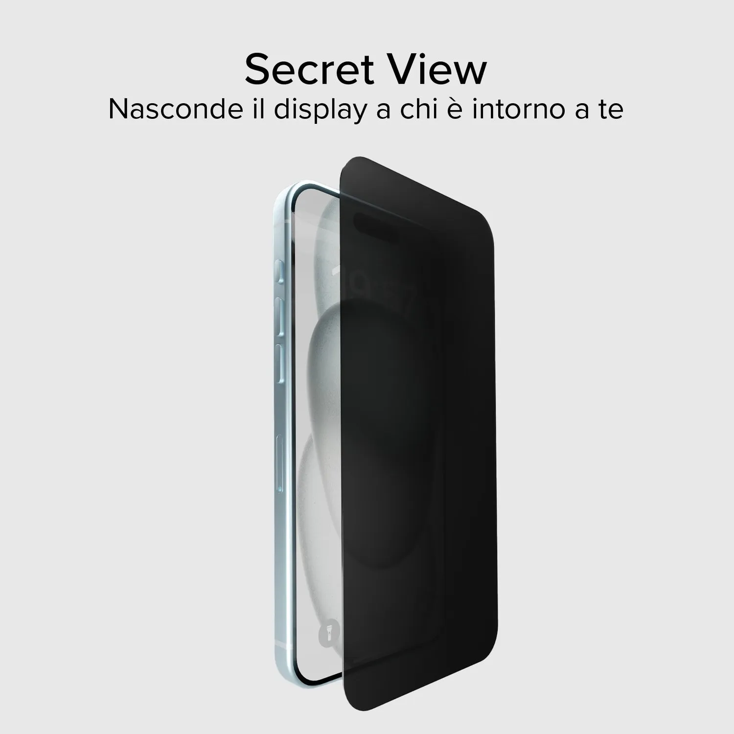 SBS iPhone 15 Plus Panzerglas Privacy Blickschutz Full