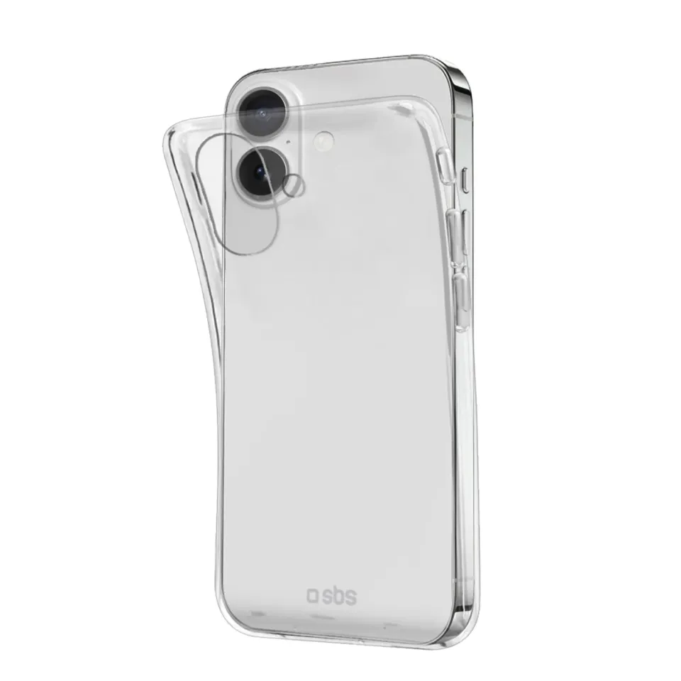 SBS Re-Skinny iPhone 16 Hülle Transparent recycelt