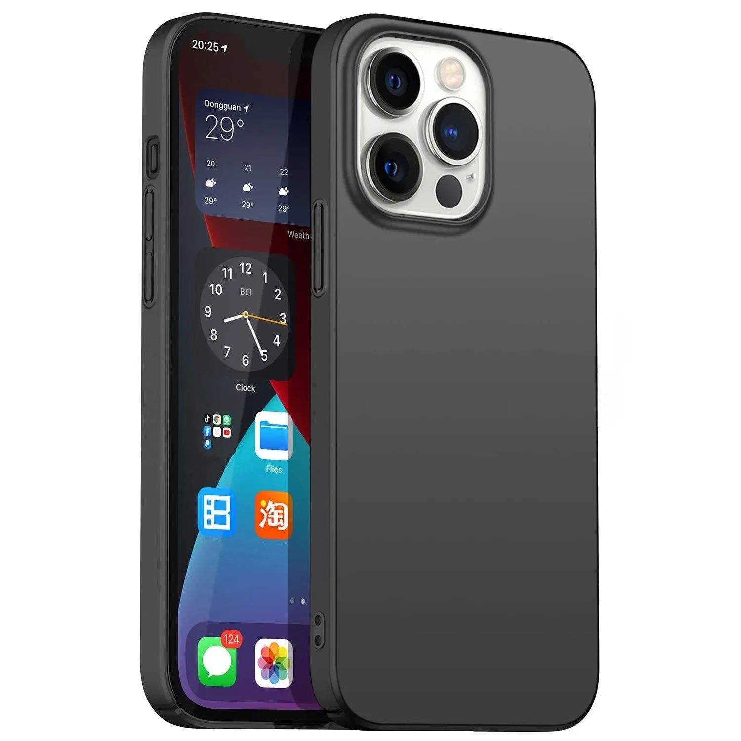 arktis UltraSlim iPhone 15 Pro Hardcase Schwarz matt