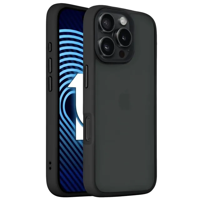 arktis iPhone 16 Pro Max Hülle Solid Case Schwarz matt