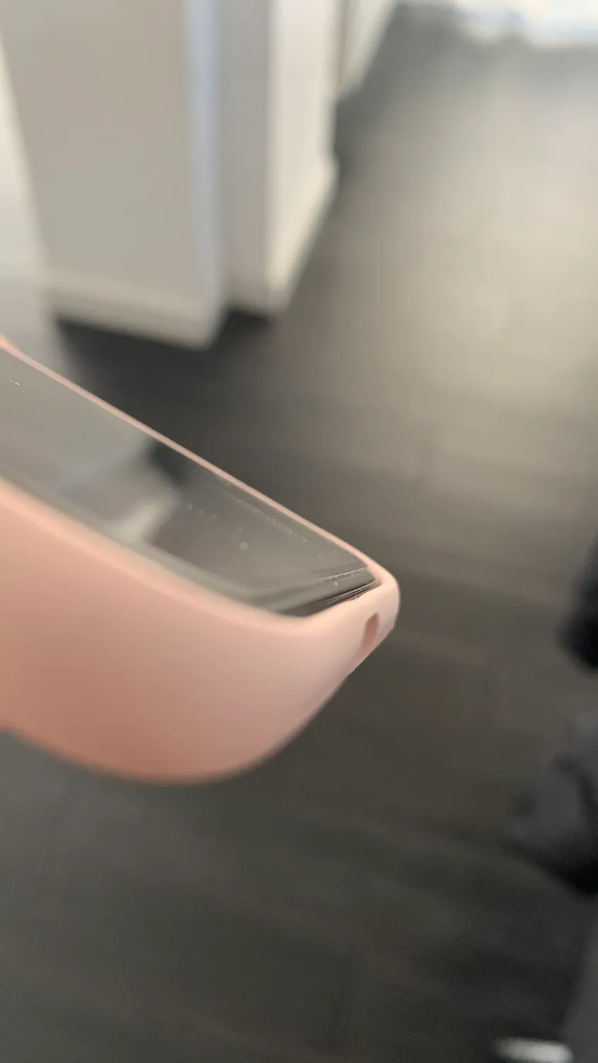 YATWIN iPhone X/XS Hülle Silikon weinrot + Folie