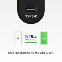 SBS 5.1A Reise-Ladegerät USB-C + USB Schnellladung