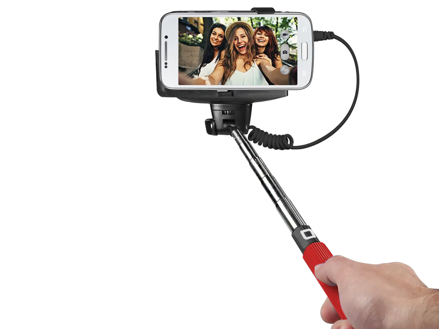SBS Selfie-Stick mit 3,5mm Klinke 1m ausziehbar