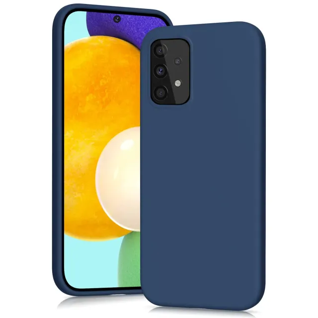 YATWIN Galaxy A52 A52s Silikonhülle Blau Kameraschutz