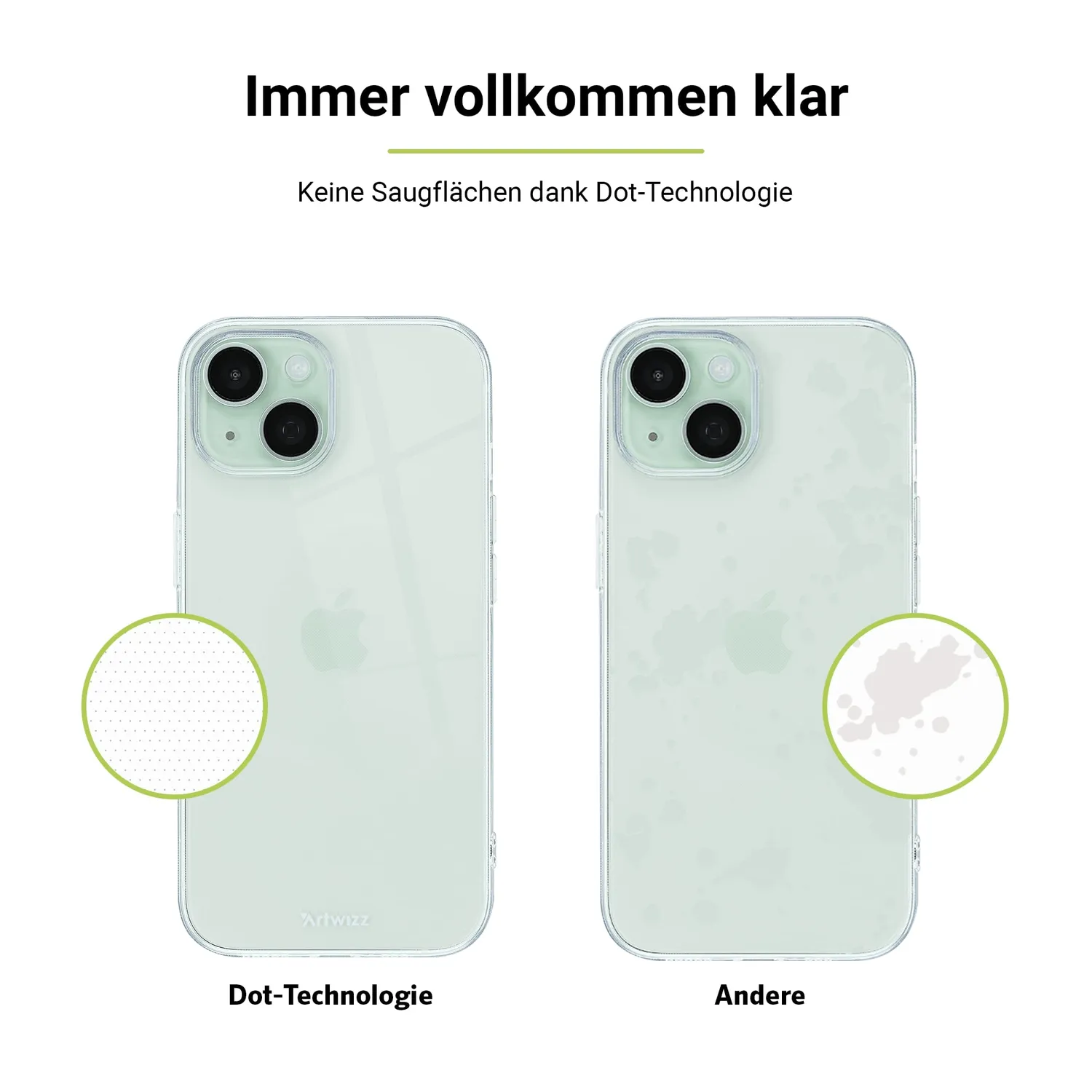 Artwizz NoCase iPhone 15 Hülle transparent