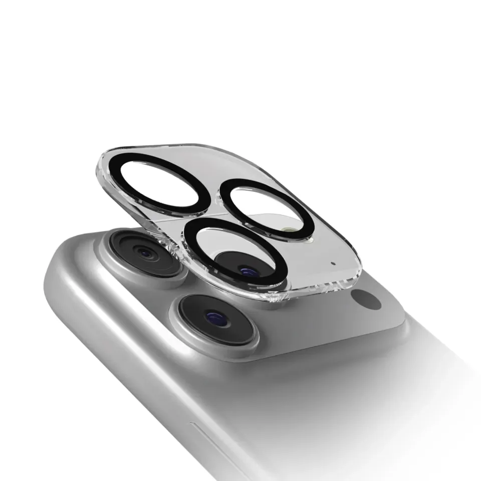 SBS D3O iPhone 17 Pro Max Kameraschutz Glas Schwarz stoßfest