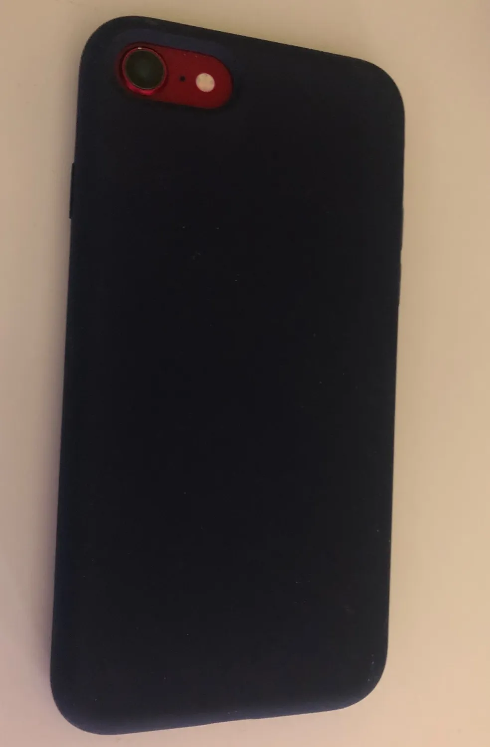YATWIN iPhone SE 2022/2020/8/7 Silikon Hülle Schwarz griffig