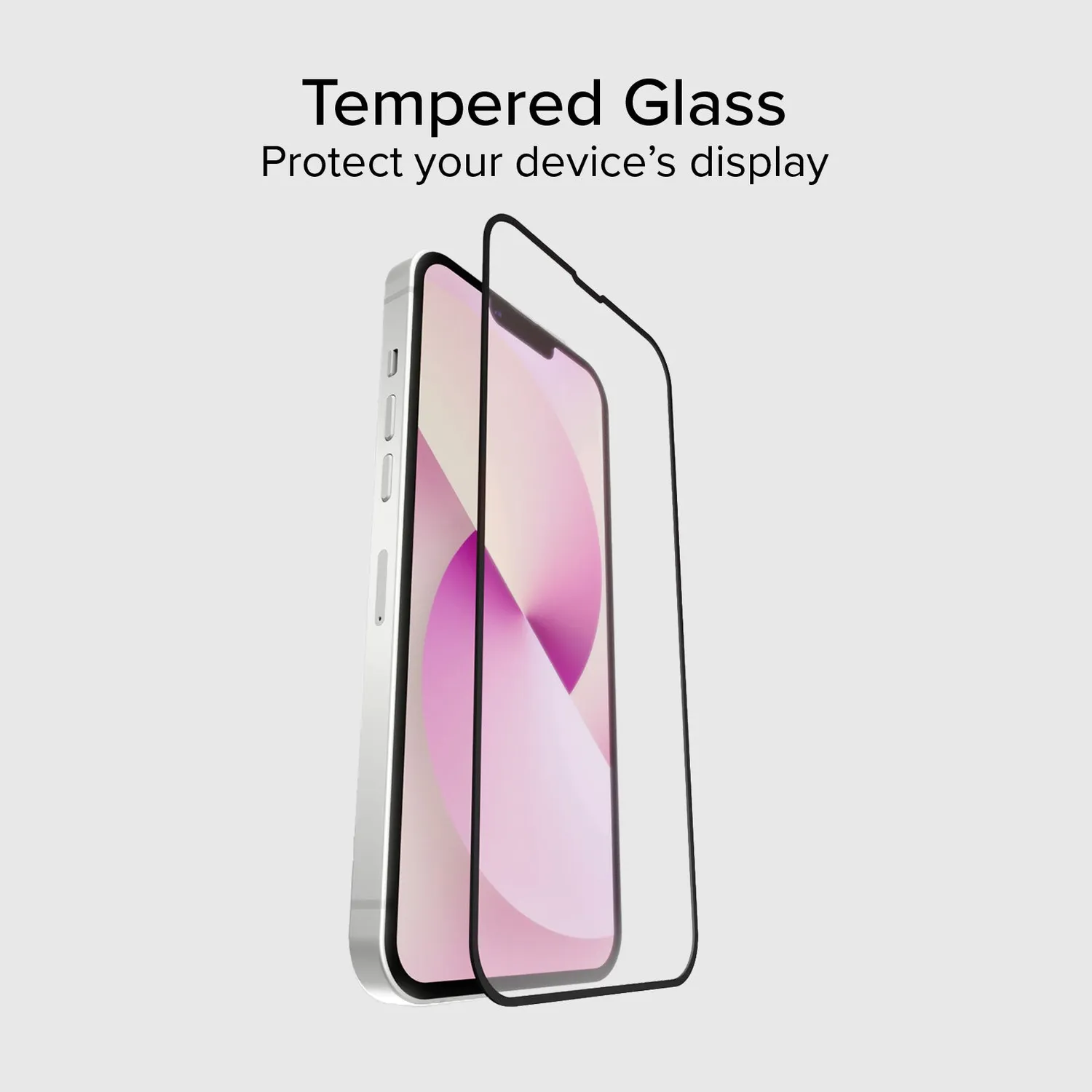 SBS Full Cover Panzerglas iPhone 13/14 Schwarz