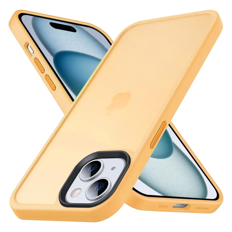 arktis Matt iPhone 15 Hülle TPU Metall-Buttons