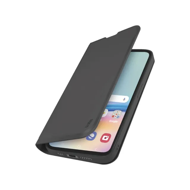 SBS Wallet Smooth Klapphülle Galaxy A05s Schwarz Leder