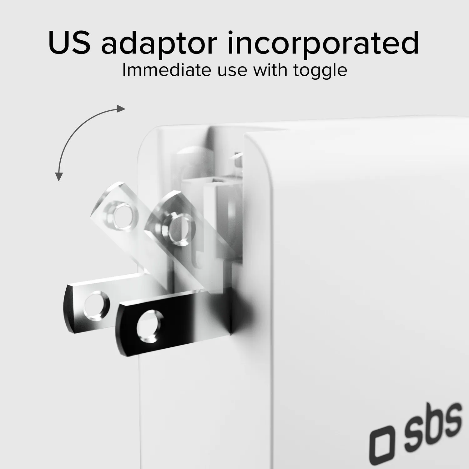 SBS 100W Universal Reiseadapter Ladegerät 4-Port GaN