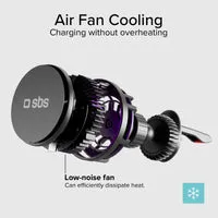 SBS Frozen Mag Auto-Halterung 15W mit Lüfter MagSafe