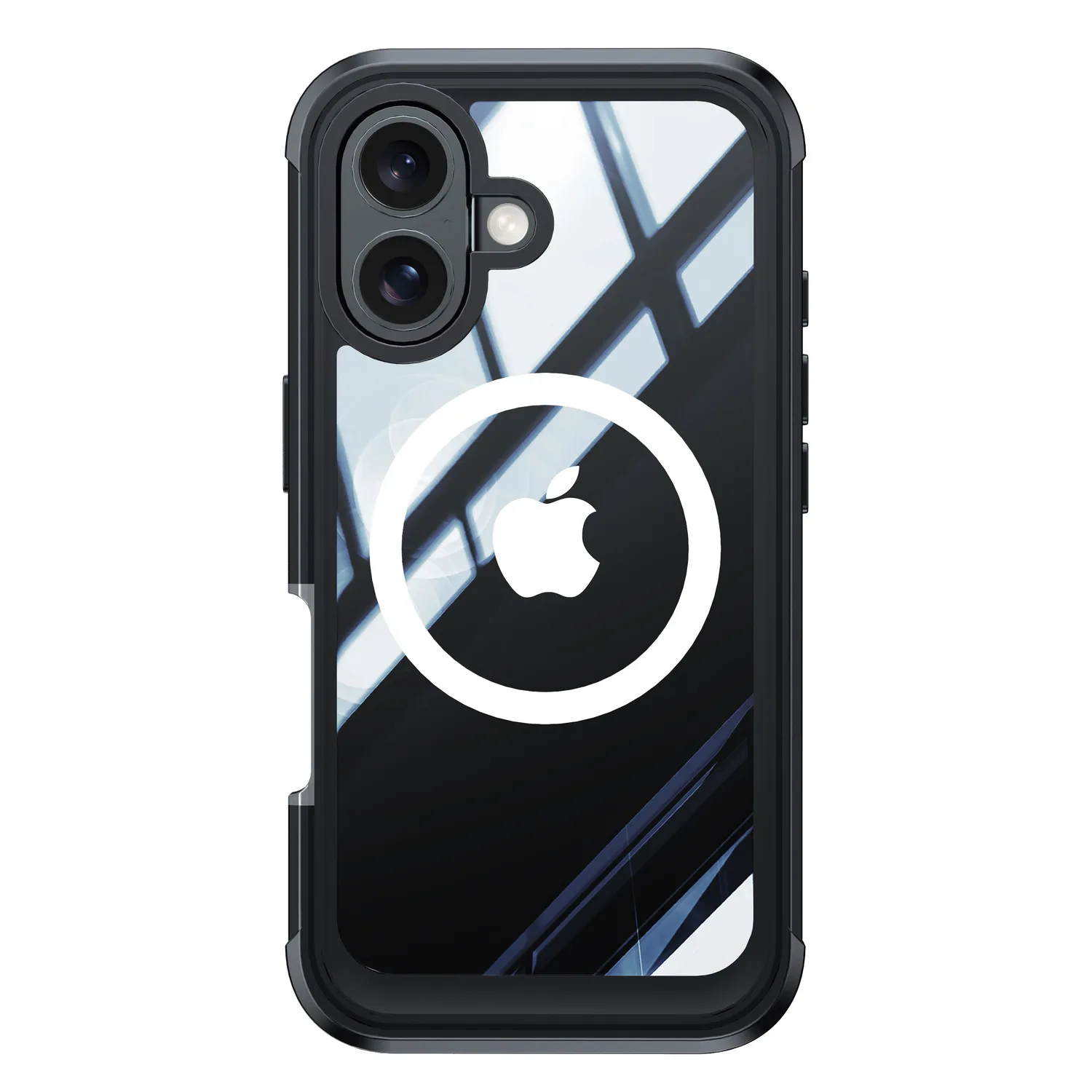 arktis Defender iPhone 16 Hülle transparent MagSafe
