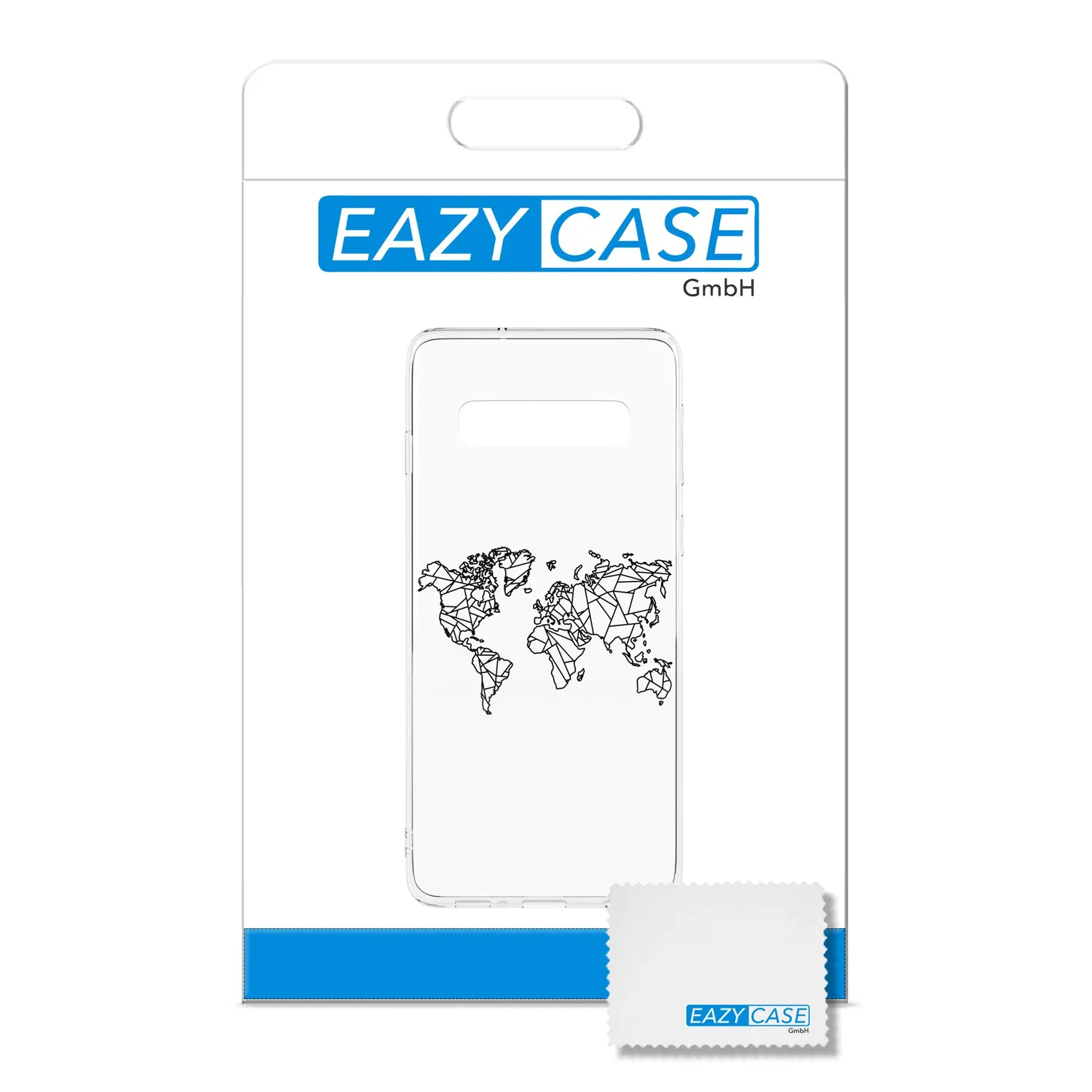 EAZY CASE Galaxy S10 Handyhülle IMD Karte Schwarz ultradünn
