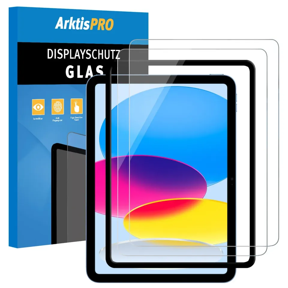 arktis iPad 11" Displayschutz Glas 2er Set 9H