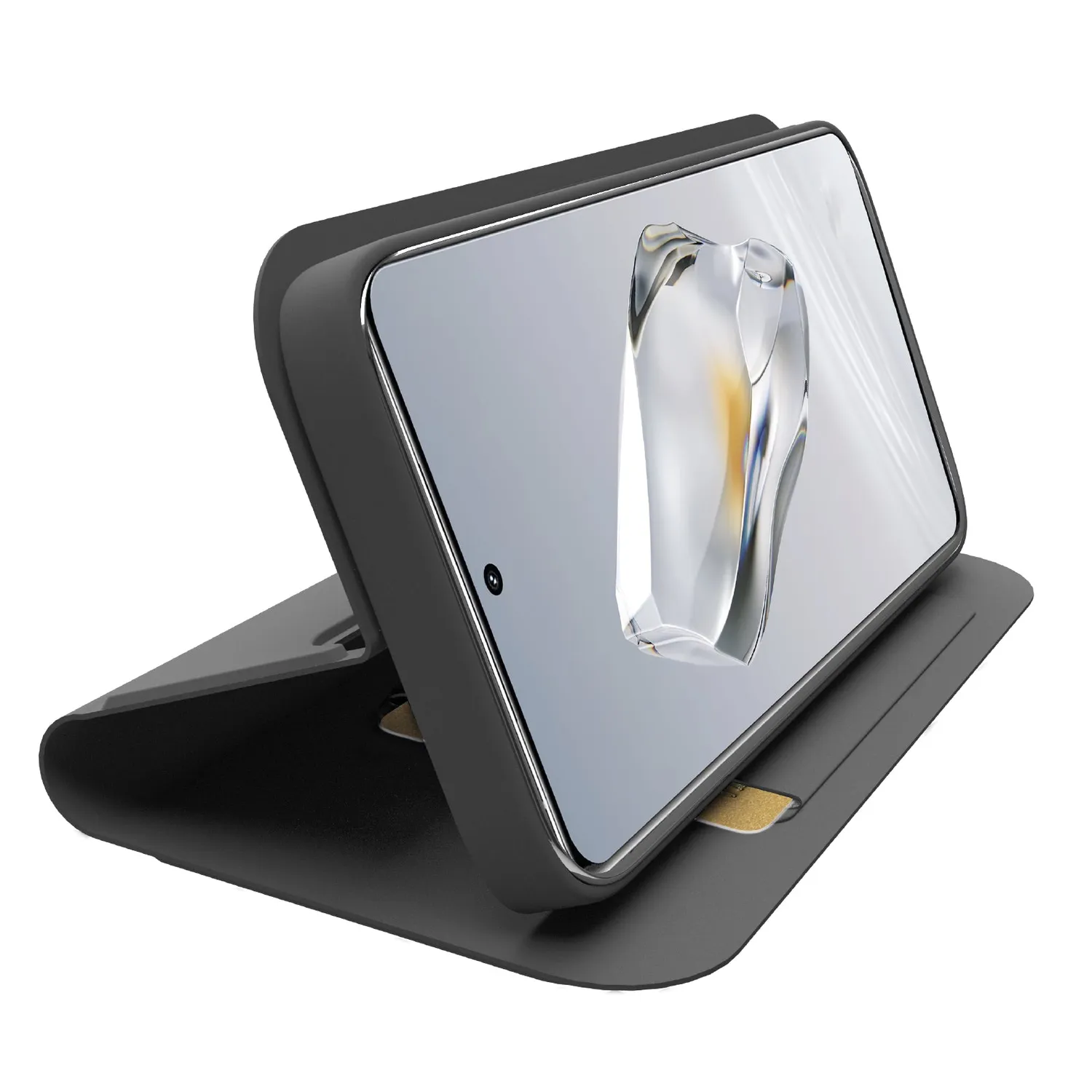 SBS Wallet Smooth Klapphülle OnePlus 12 schwarz Stand