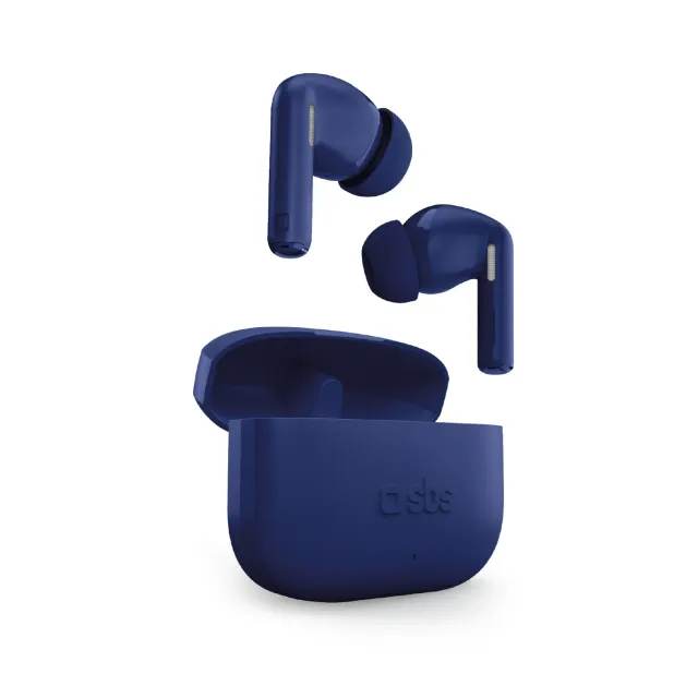 SBS Twin Spike TWS Kopfhörer Blau 16 Std USB-C