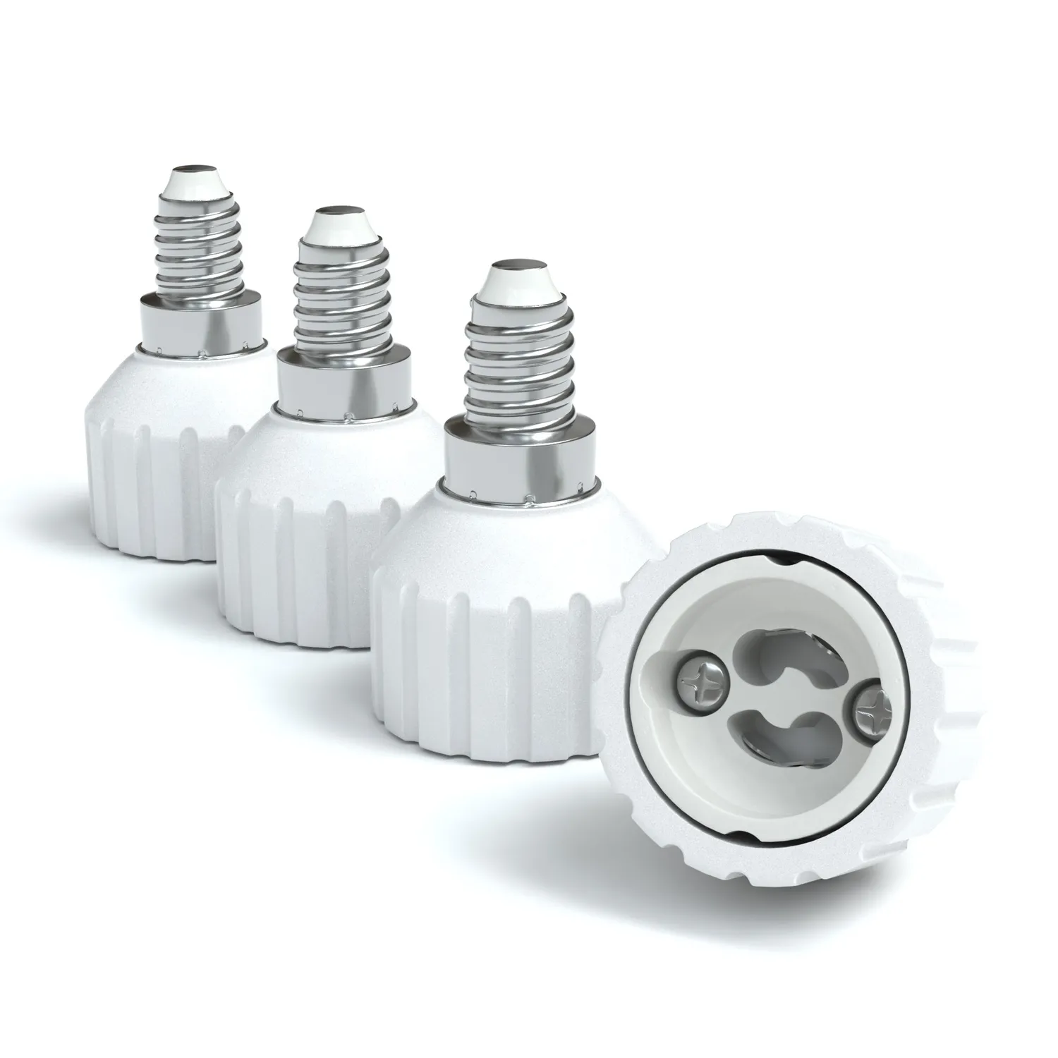 EAZY CASE E14 auf GU10 Lampensockel Adapter 8X weiß