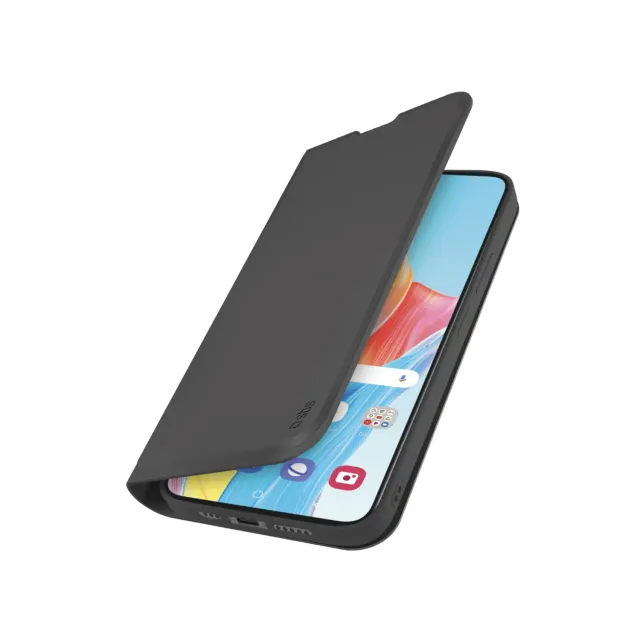 SBS Wallet Smooth Handyhülle Oppo A58 4G schwarz