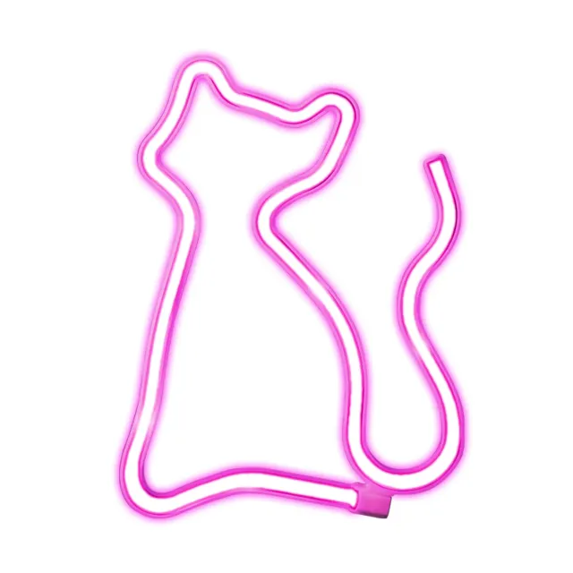 SBS Meow In Color LED Neonlicht Katze rosa