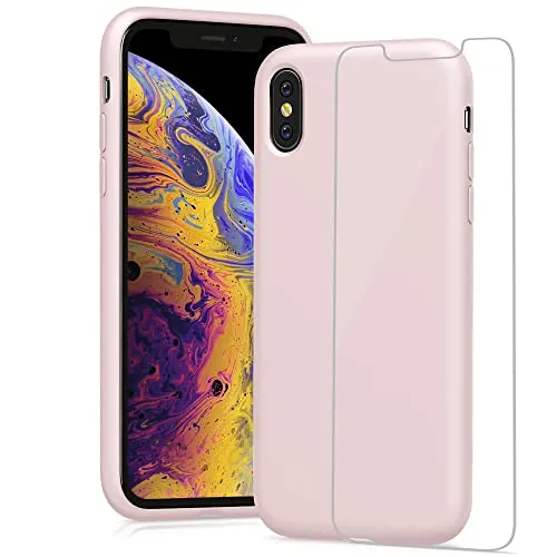 YATWIN iPhone XS Max Silikonhülle Rosa weich