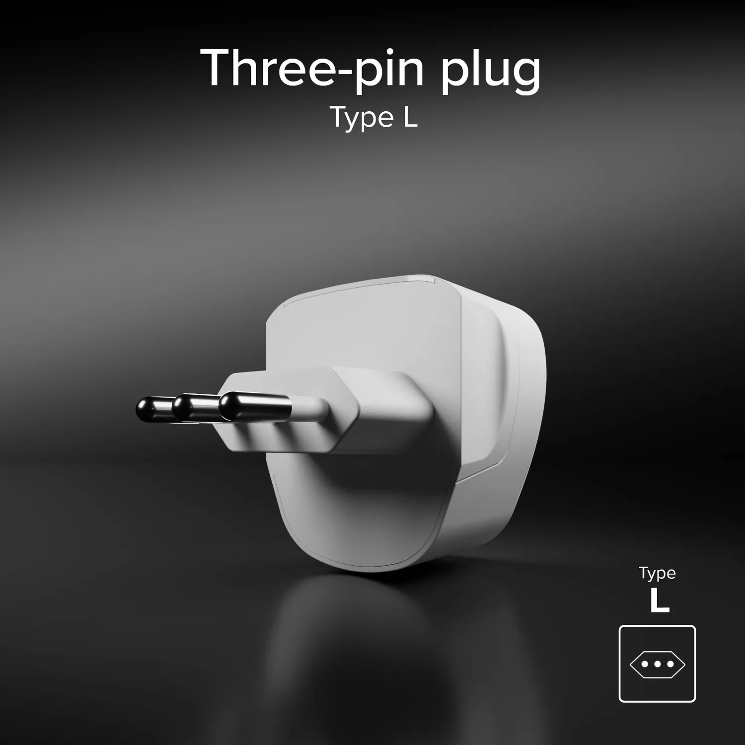 SBS Reiseadapter Universal Typ C Italien 2500W kompakt