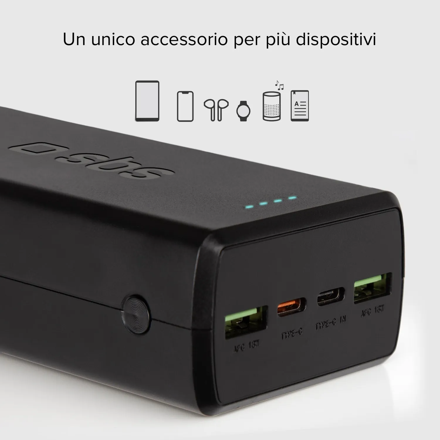 SBS Powerbank 30000mAh USB-C PD 20W 4-Port