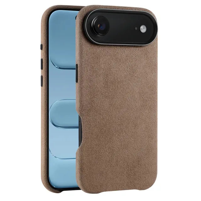 arktis Alcantara Hülle iPhone Air schwarz MagSafe