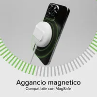 SBS Qi2 MagSafe Ladestation 15W mit Ständer schwarz