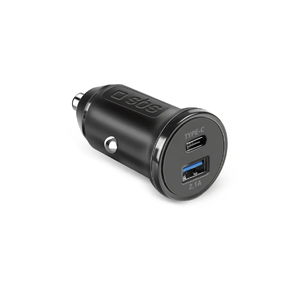 SBS Kfz-Ladegerät USB-C USB 3,1A schwarz schnell