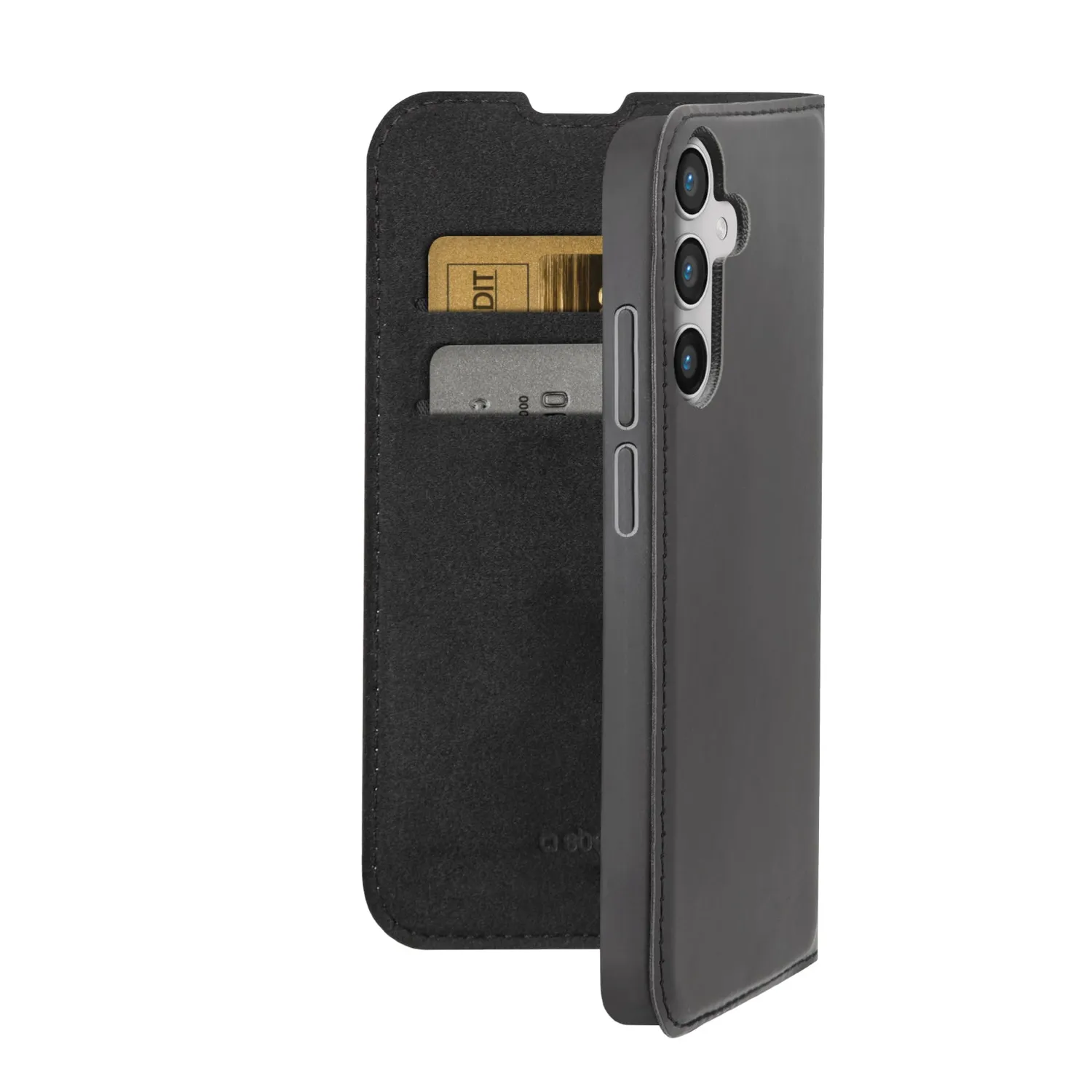 SBS Wallet Smooth Galaxy A35 Handyhülle Schwarz Karten
